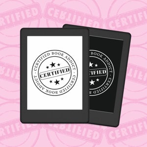 Kindle-vergrendelingsscherm | Kindle-boekomslag | Gecertificeerd boekenverslaafde | Schermbeveiliging | Achtergrond: