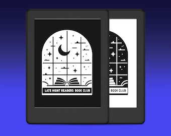 Écran de verrouillage Kindle | Couverture de livre Kindle | Club de lecture pour lecteurs nocturnes | Économiseur d'écran | Papier peint
