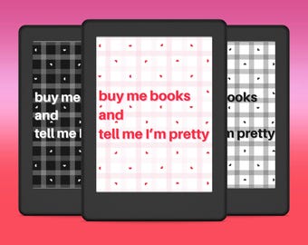 Kindle Lock Screen | Kindle Book Cover | Buy me Books | Screensaver | Wallpaper