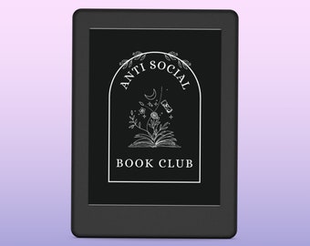 Kindle Lock Screen | Kindle Book Cover | Anti Social Book Club | Screensaver | Wallpaper