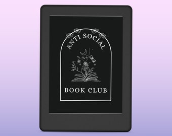Pantalla de bloqueo de Kindle / Cubierta de libro de Kindle / Club de lectura antisocial / Protector de pantalla / Fondo de pantalla