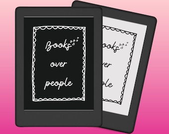 Kindle Lock Screen | Kindle Book Cover | Books over People | Screensaver | Wallpaper