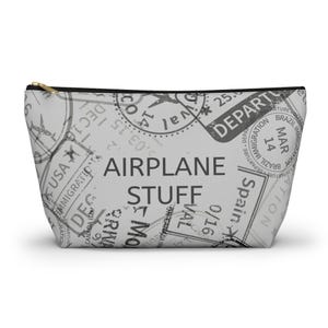 Personalized Travel Makeup Bag: Passport Stamp Organizer