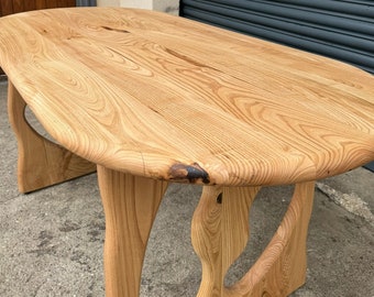 Farmhouse Chestnut Dining Table/ Modern Wooden Table Leg / Handmade Chesnut Dining Table / Kitchen Dining Table / Modern Luxury Table /
