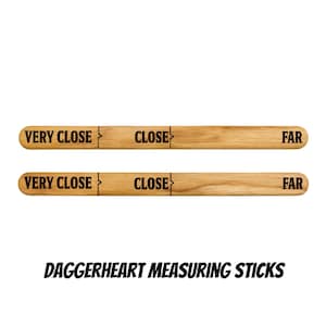 Daggerheart Measuring Sticks for TTRPG Tabletop Gameplay 2 Sticks Included
