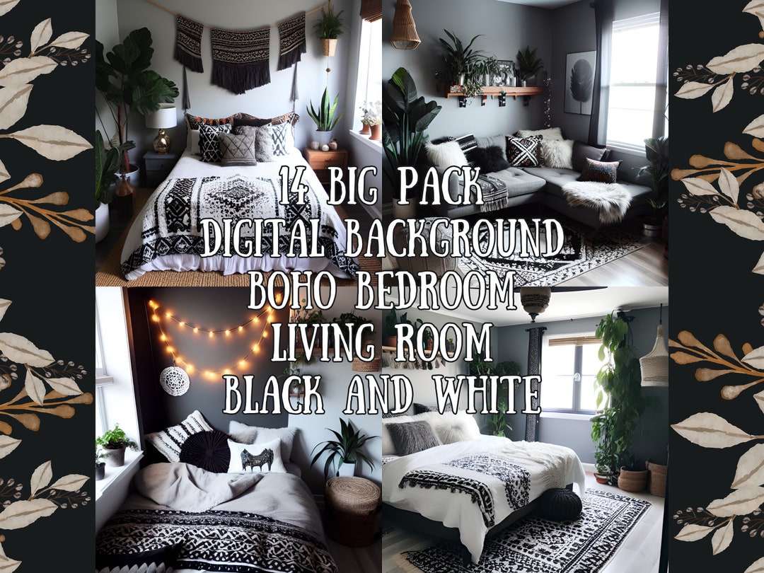 14 Pack Digital Background, Backdrop, Photography, Boho, Bohemian ...