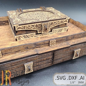 Caja fuerte enana SVG DXF AI
