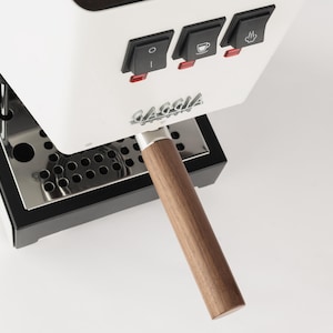58mm fits Gaggia - Bottomless Portafilter fits Gaggia Espresso Machines-18-20g basket included Walnut Cylindrical