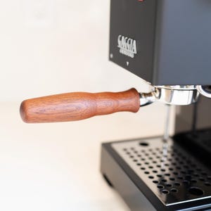 58mm fits Gaggia - Bottomless Portafilter fits Gaggia Espresso Machines-18-20g basket included Rosewood