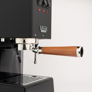 58mm fits Gaggia - Bottomless Portafilter fits Gaggia Espresso Machines-18-20g basket included Rosewood Fusion