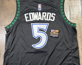 Signed Anthony Edwards Jersey COA Minnesota Timberwolves Autograph