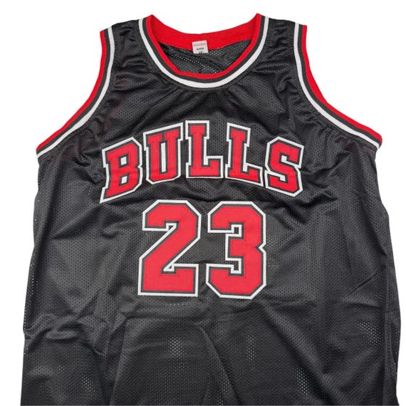Michael Jordan Signed Chicago Bulls Jersey Black Autographed COA