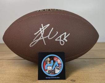 Travis Kelce Hand Signed Full Size Football Autographed W/ COA Kansas City Chiefs #87