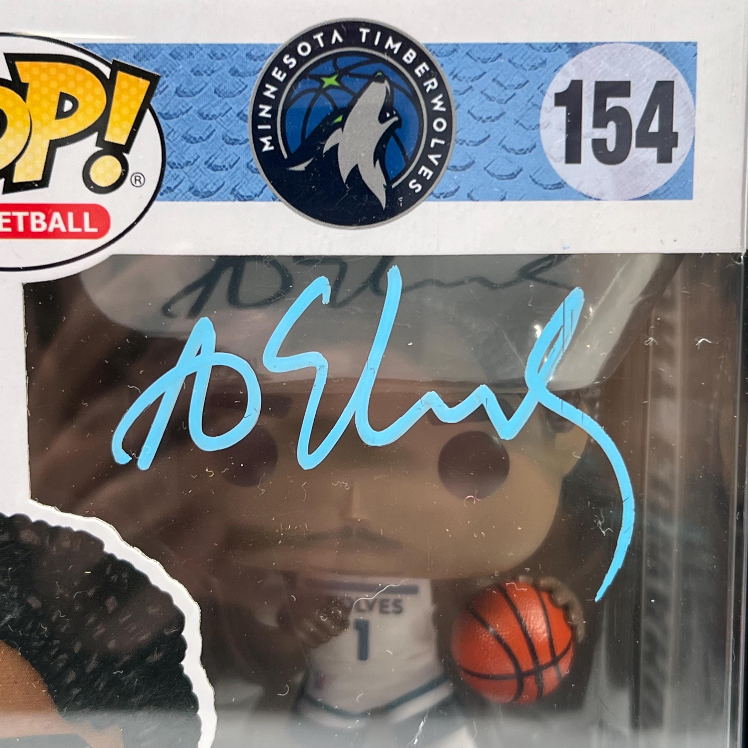 Anthony Edwards Signed Funko Pop Figure #154 Minnesota