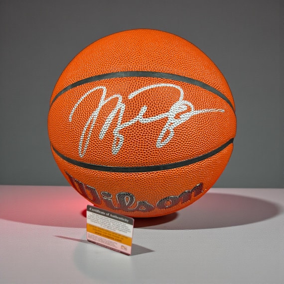 Michael Jordan Signed Basketball COA Chicago Bulls Autographed