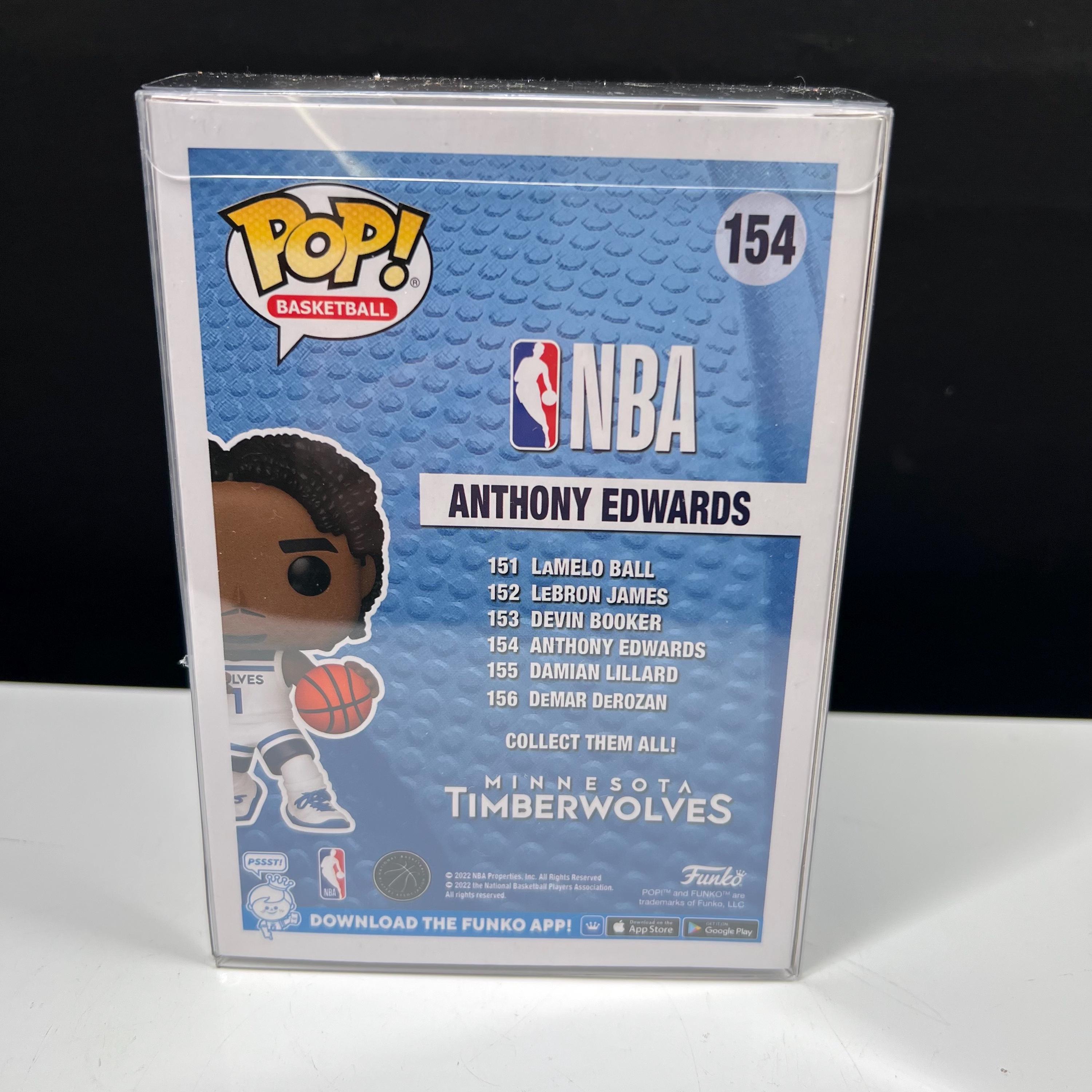 Anthony Edwards funko pop PSAサイン入り Anthony Edwards Signed Funko Pop Figure #154 Minnesota