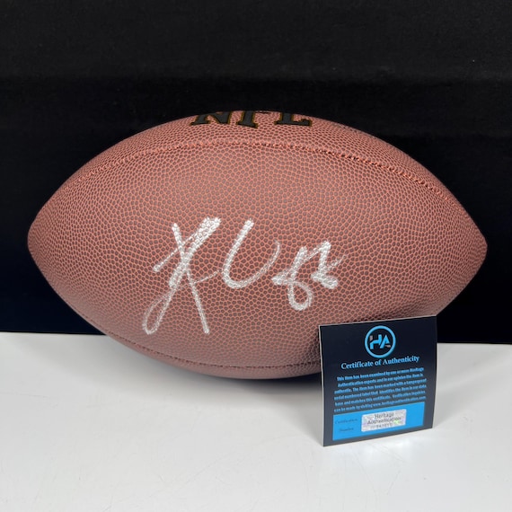 NFLサインボール サイン入りフットボールセット 4個 認定証付