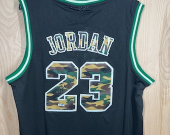 Signed Michael Jordan Jersey, Chicago Bulls #23 Camo - Autographed with COA