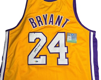 Kobe Bryant Signed Autographed LA Lakers Jersey #24 Gold COA