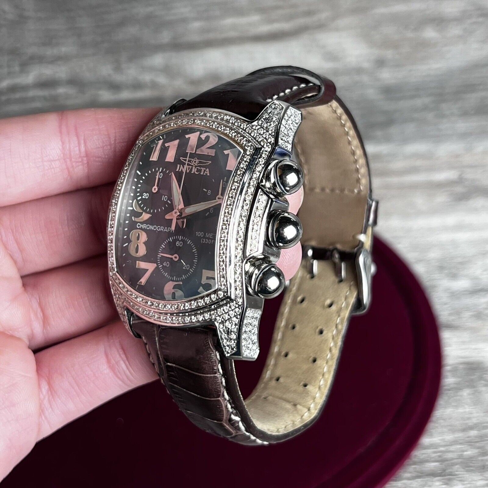 Invicta Lupah Lady Watch w/ Diamonds Invicta Lupah Ladies Stainless Steel 0.15CT. Diamond Bezel  main image 2