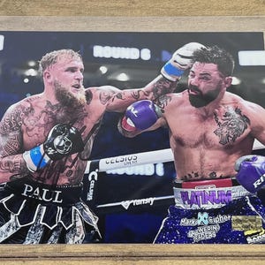 Jake Paul Signed Photo Autographed 8x10 Boxing Mike Perry Photograph with COA Hologram