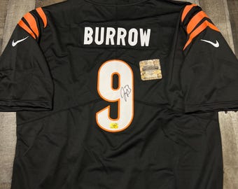 Signed Joe Burrow Autographed Jersey COA Cincinnati Bengals #9