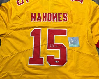 Patrick Mahomes Signed Jersey COA KC Chiefs Autograph #15