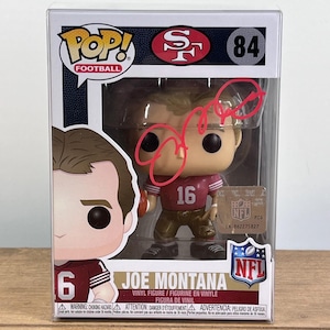 Joe Montana Signed Funko Pop Figure #84 San Francisco 49ers Autograph w/COA Hologram