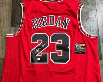 Michael Jordan handsignerad tröja Chicago Bulls-finalen 1997-1998 autograf äkthetsintyg