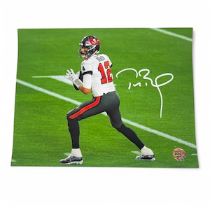 Tom Brady Signed Autographed 8.5x11 Tampa Bay Buccaneers NFL #12 Photo COA