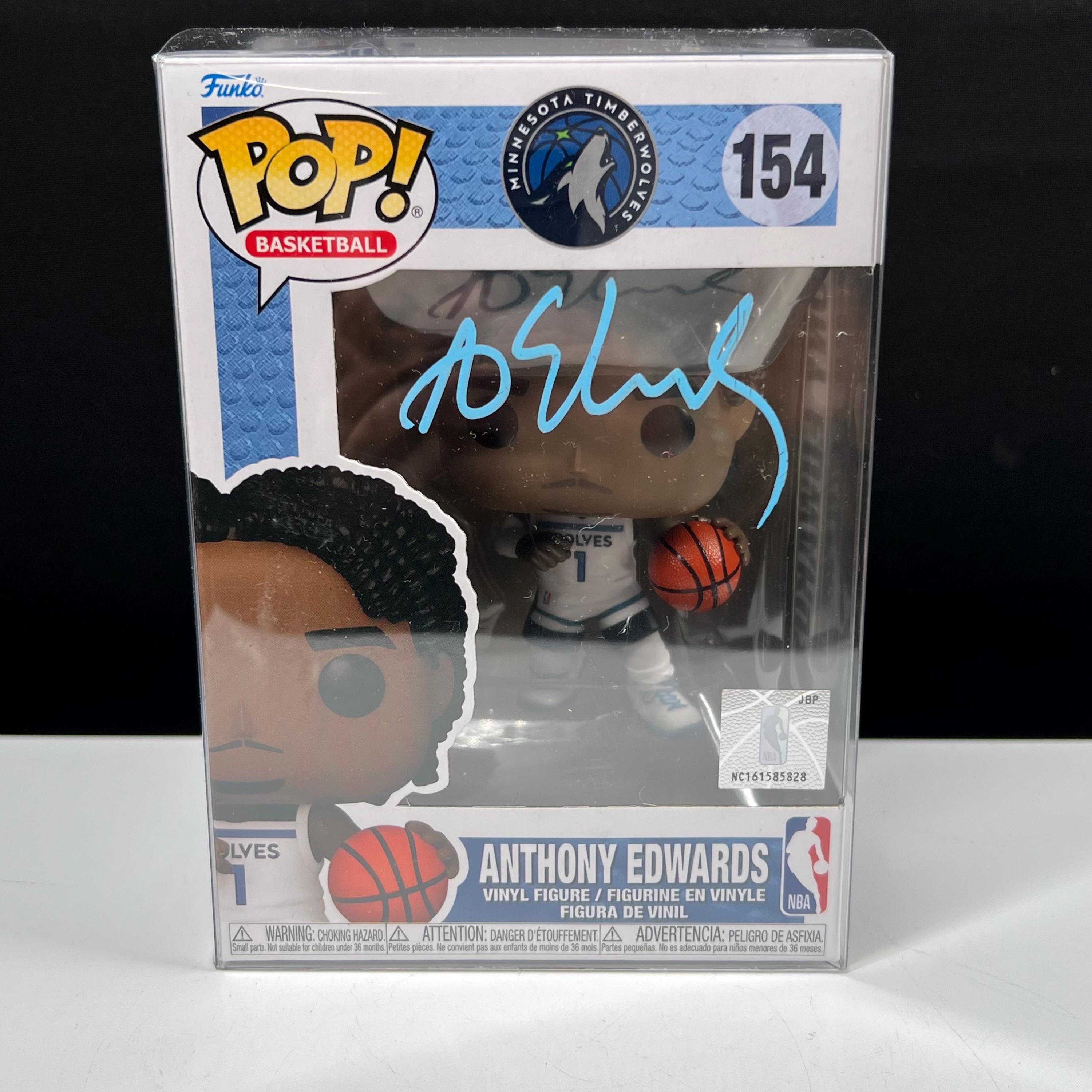 Anthony Edwards Hand Signed Funko Pop Figure #154 Minnesota