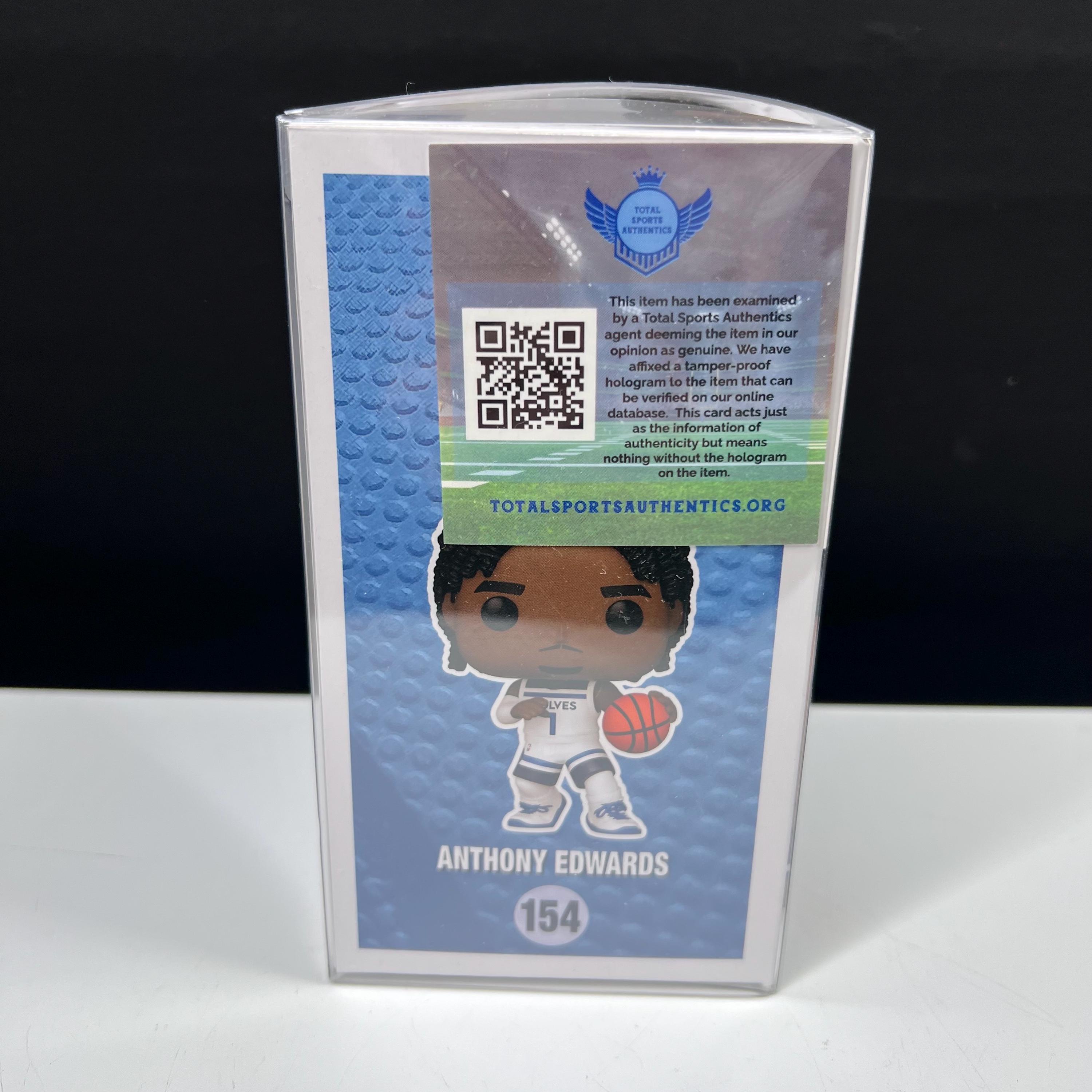 Anthony Edwards Signed Funko Pop Figure #154 Minnesota