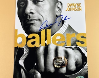 ドウェイン「ザ・ロック」ジョンソン - 本物の直筆サイン入り写真、COA