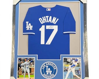 Shohei Ohtani Signed Autographed LA Dodgers Jersey Framed w/ COA 34”x42”