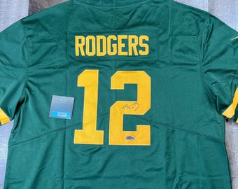 Aaron Rodgers Signed Packers Jersey COA Green Bay Autograph