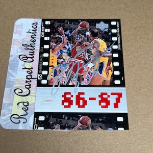 Michael Jordan signierte Oberdeck Basketball Sportkarte Chicago Bulls #23 Autogramm Hologramm COA