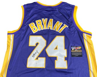 Signed Kobe Bryant LA Lakers Jersey #24 Purple Jersey Autographed COA