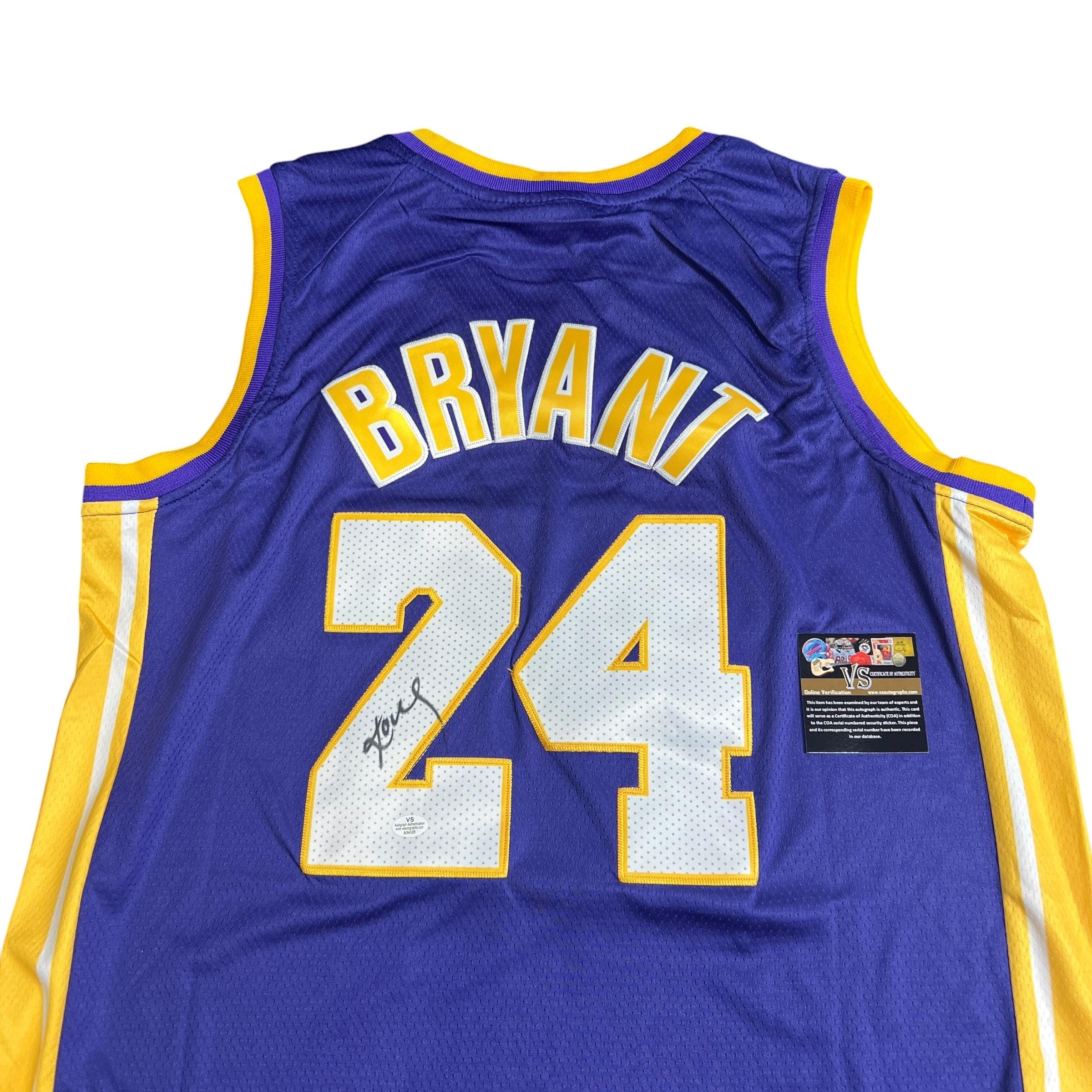 Signed Kobe Bryant LA Lakers Jersey #24 Purple Jersey Autographed 