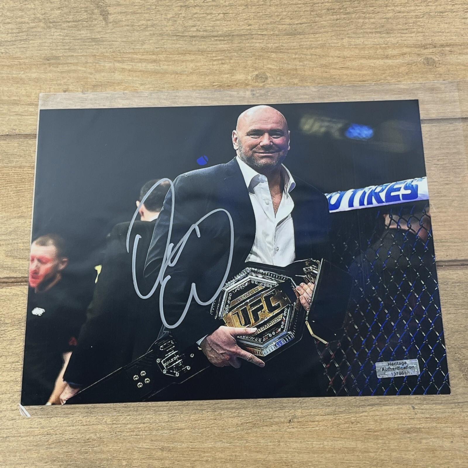 ダナ・ホワイト UFC 直筆サイン入り写真 8x10インチ写真 手書きサイン