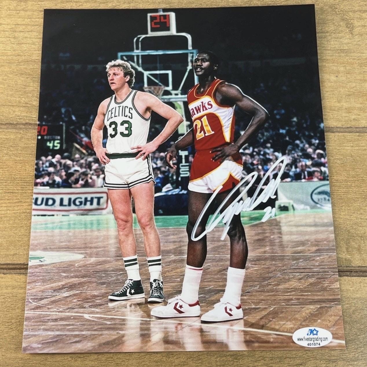 ドミニク・ウィルキンス #21 直筆サイン入り 8x10 NBA アトランタ 