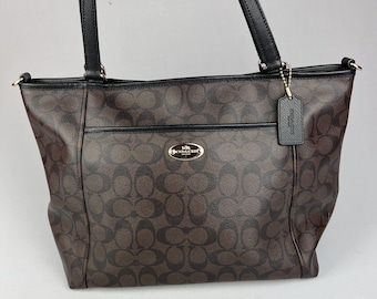 COACH Vintage 90s Park Manhattan Collection USA Dark Navy Ink