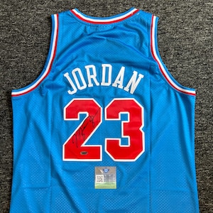 Michael Jordan Signed NBA All Star Blue Jersey Chicago Bulls #23 Basketball Legend Autograph Hologram COA