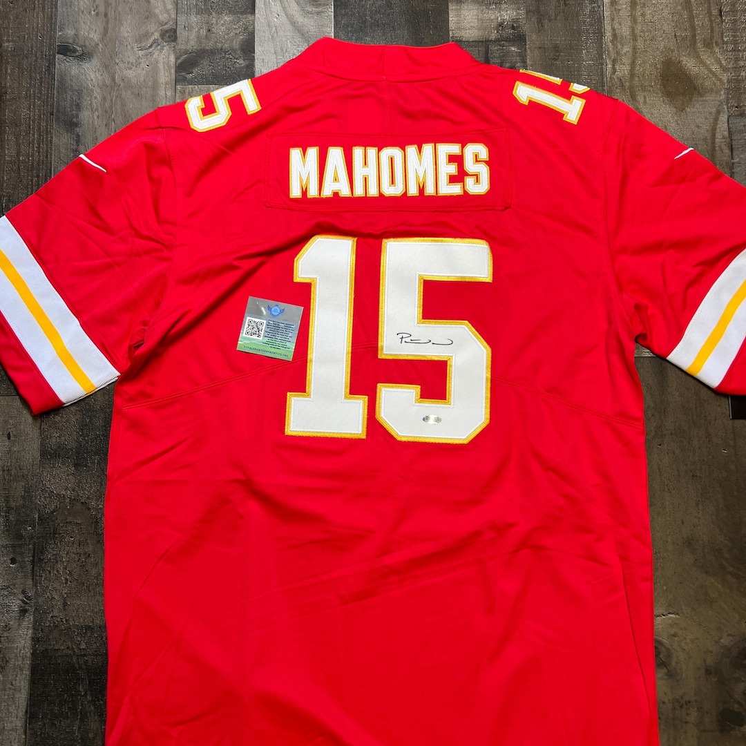 Patrick Mahomes Signed Jersey Kansas City Chiefs Autographed COA - Etsy