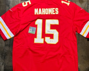 Patrick Mahomes Signed Jersey Kansas City Chiefs Autographed COA