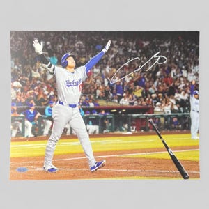 Shohei Ohtani Signed Autographed Poster 11x14 Los Angeles Dodgers COA