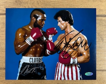 シルベスター・スタローン 直筆サイン入り写真 - ロッキー3 - 11x14