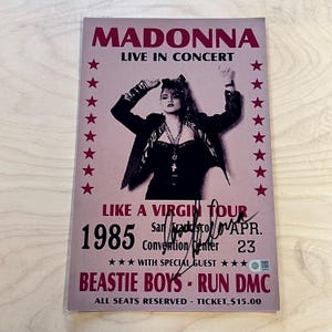Madonna Like a Virgin Poster - Etsy