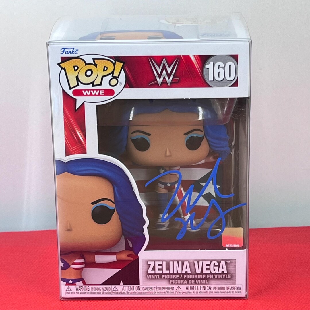 Zelina Vega Hand Signed Funko Pop #160, WWE Autographed, COA