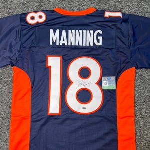 SIGNED Peyton Manning Autographed Denver Broncos Football Jersey Authentic 100% Signed Jersey with COA