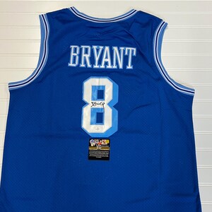 Kobe Bryant Signed LA Lakers Jersey Retro Blue #8 Autographed COA